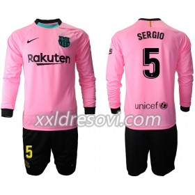 FC Barcelona Sergio Busquets 5 Treći Dječji Komplet Dresovi za Nogomet 2020-2021 Dugim Rukavima (+ kratke hlače)